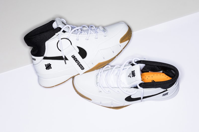 언디피티드 x 나이키 코비 1 '프로트로' 화이트 검 undefeated nike kobe 1 protro white gum 2018