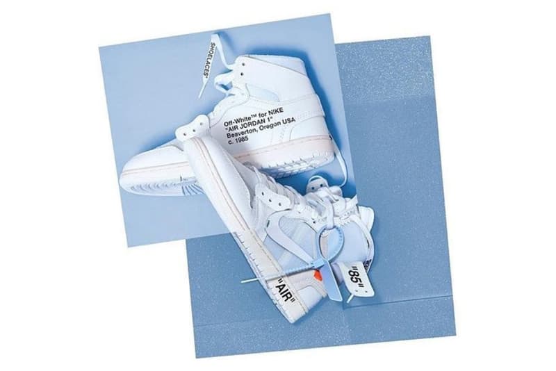 버질 아블로 x 나이키 에어 조던 1 화이트 발매 일정 출시 소식 virgil abloh nike air jordan 1 white release date 2018