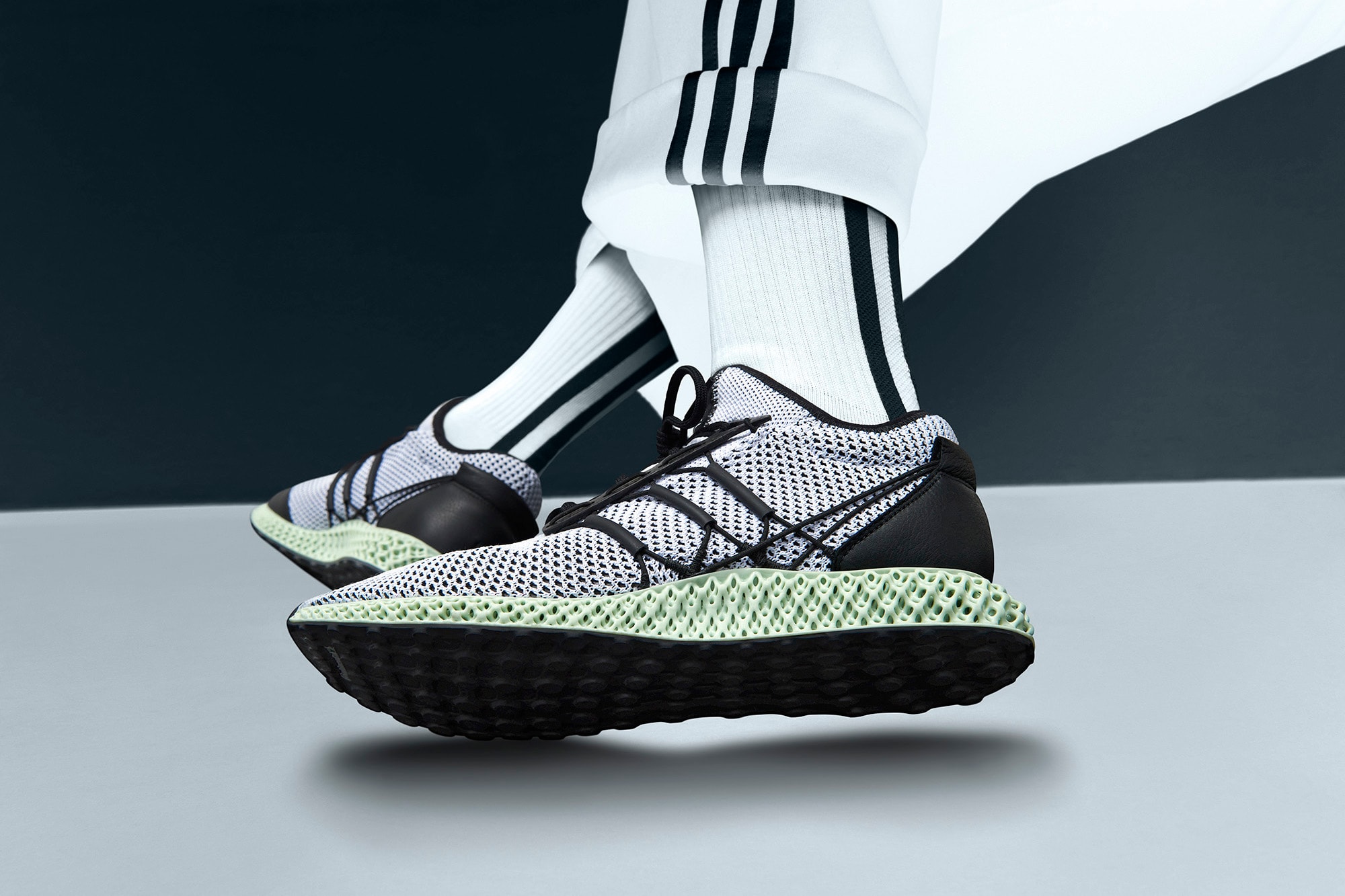 y3 아디다스 요지 야마모토 러너 디지털 광합성 2018 adidas yohji yamamoto y-3 runner 4d futurecraft black white