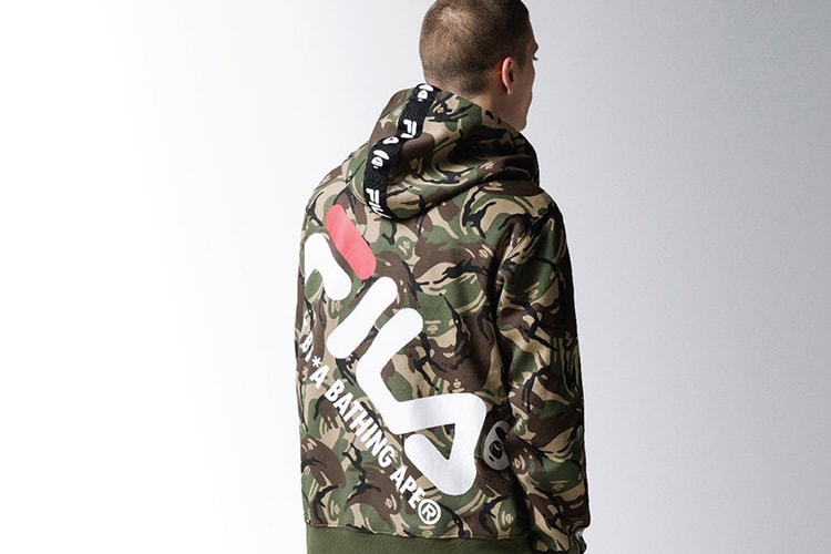 에이프 바이 베이프 x 휠라 차이나 협업 룩북 & 제품군