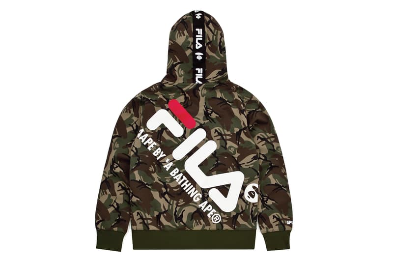 에이프 바이 베이프 휠라 차이나 협업 룩북 제품군 2018 aape by bape fila china collaboration
