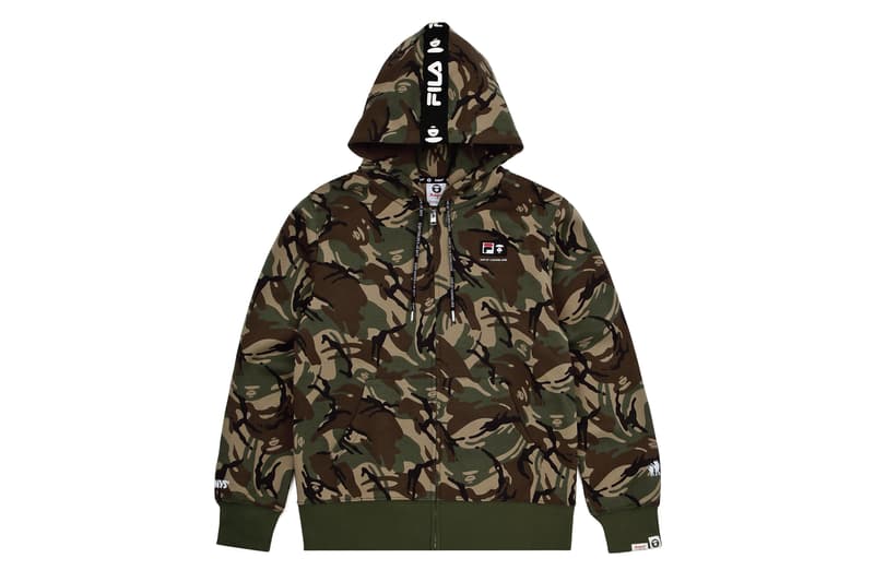 에이프 바이 베이프 휠라 차이나 협업 룩북 제품군 2018 aape by bape fila china collaboration