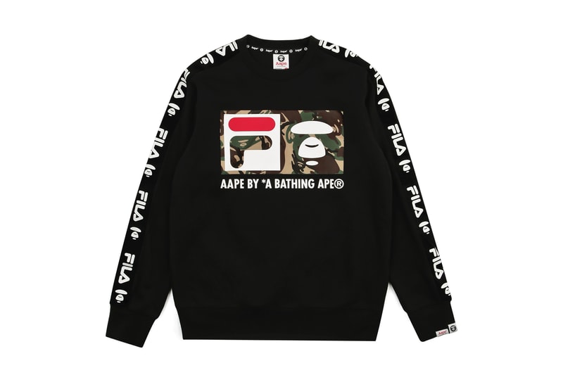 에이프 바이 베이프 휠라 차이나 협업 룩북 제품군 2018 aape by bape fila china collaboration