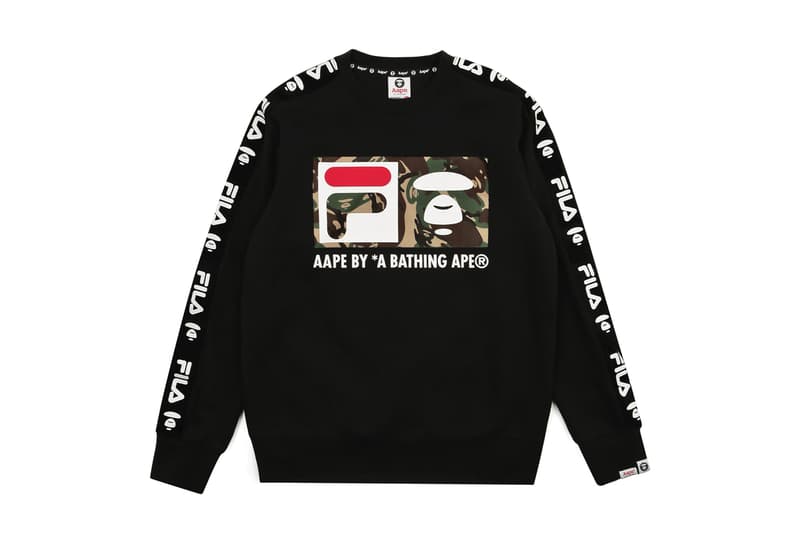 에이프 바이 베이프 휠라 차이나 협업 룩북 제품군 2018 aape by bape fila china collaboration