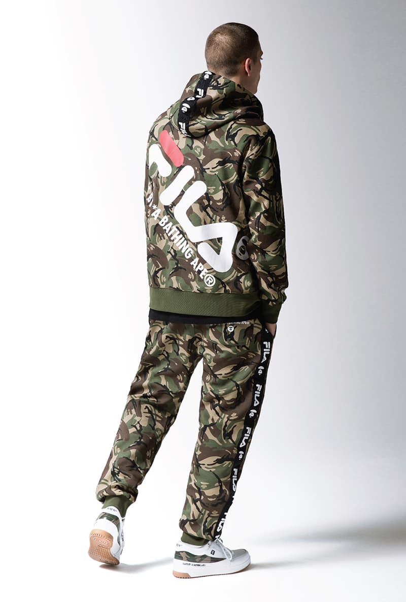 에이프 바이 베이프 휠라 차이나 협업 룩북 제품군 2018 aape by bape fila china collaboration