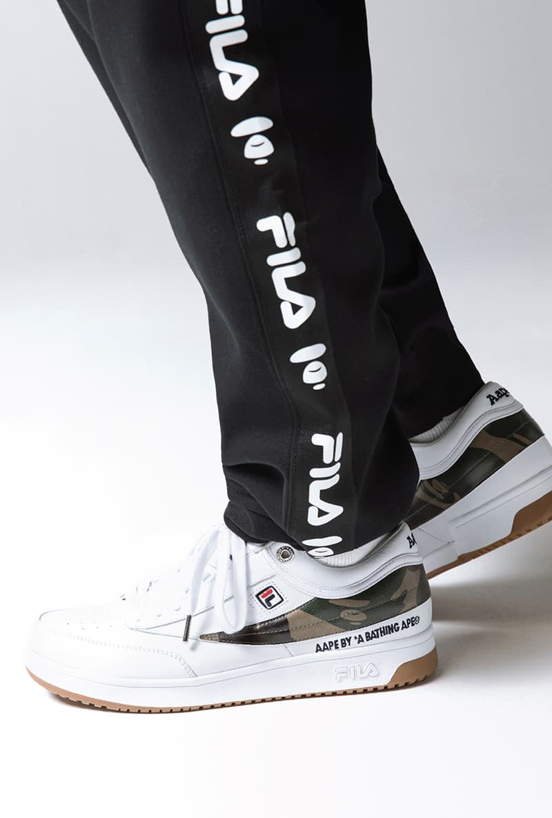 에이프 바이 베이프 휠라 차이나 협업 룩북 제품군 2018 aape by bape fila china collaboration
