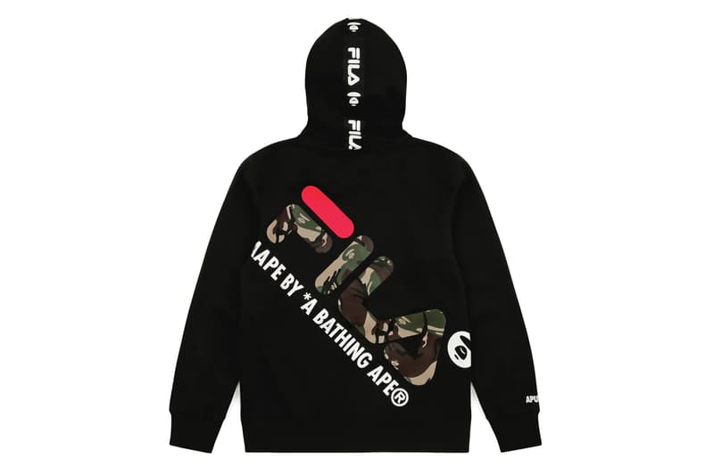 에이프 바이 베이프 휠라 차이나 협업 룩북 제품군 2018 aape by bape fila china collaboration