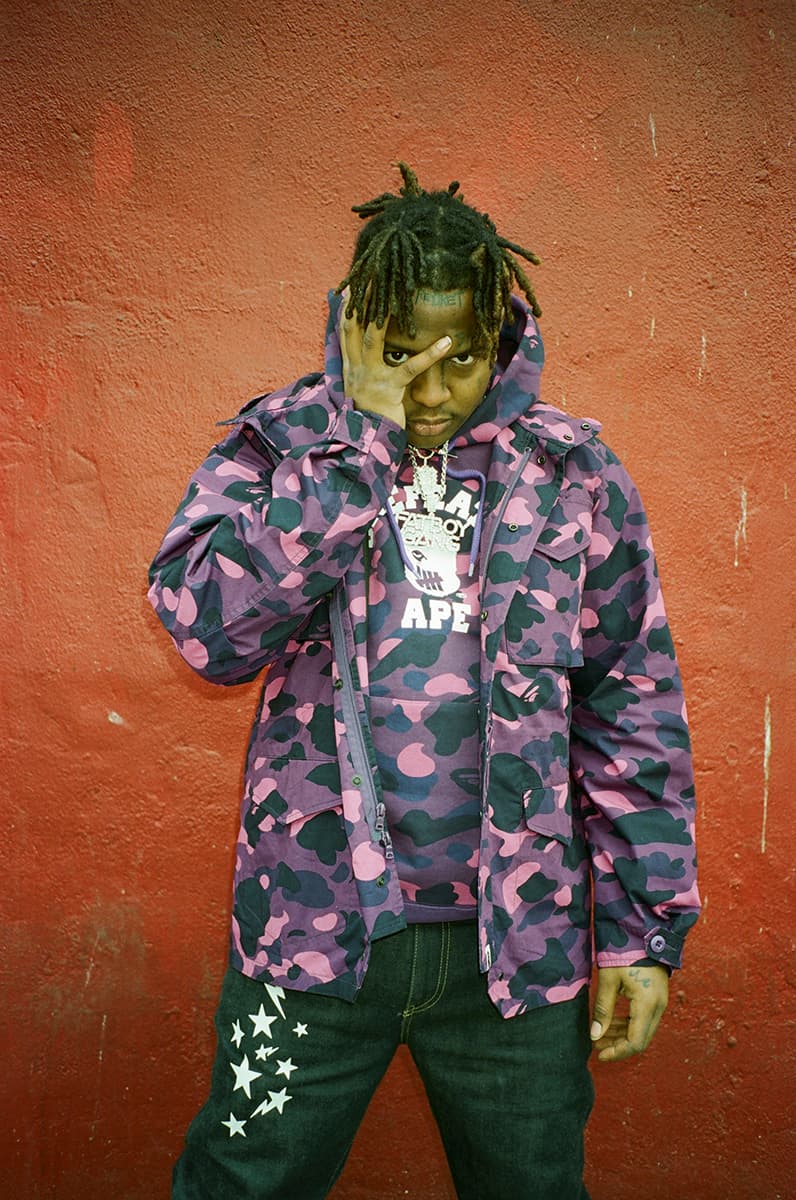베이프 x 언디피티드 x 스키 마스크 더 슬럼프 갓 룩북 2018, bape undefeated ski mask the slump god lookbook