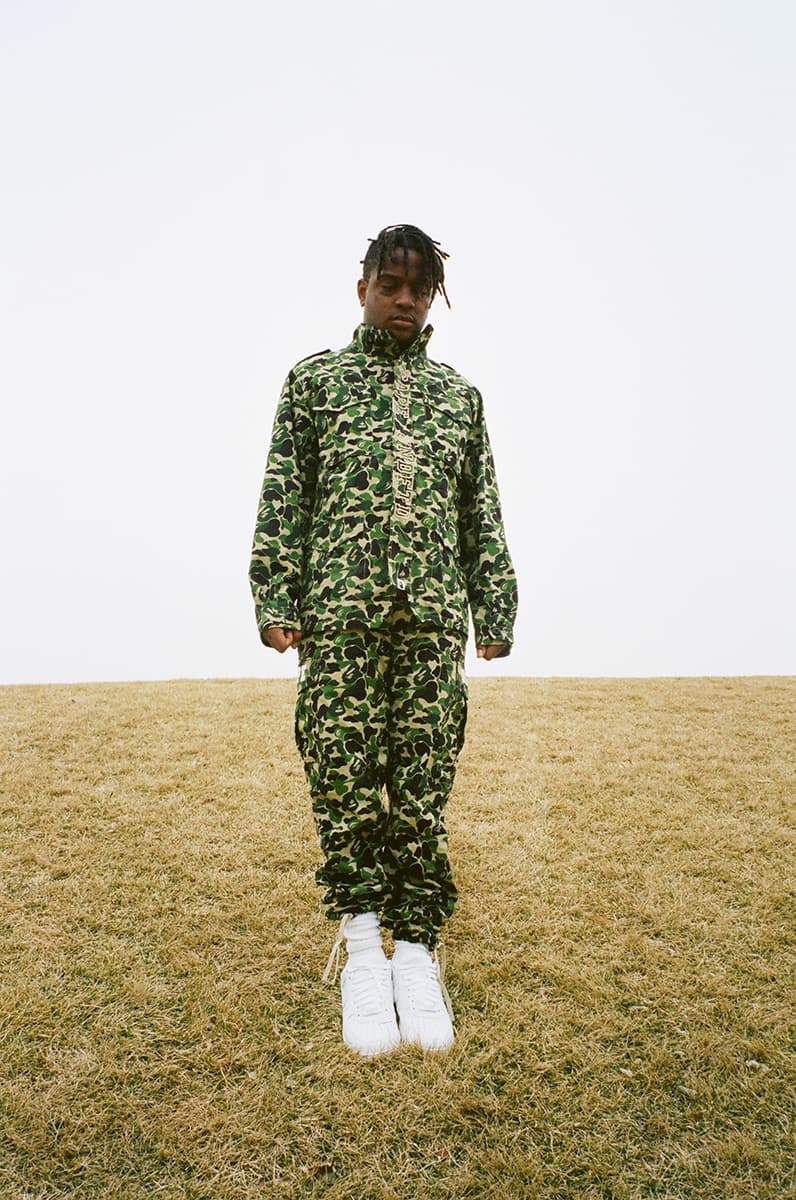 베이프 x 언디피티드 x 스키 마스크 더 슬럼프 갓 룩북 2018, bape undefeated ski mask the slump god lookbook