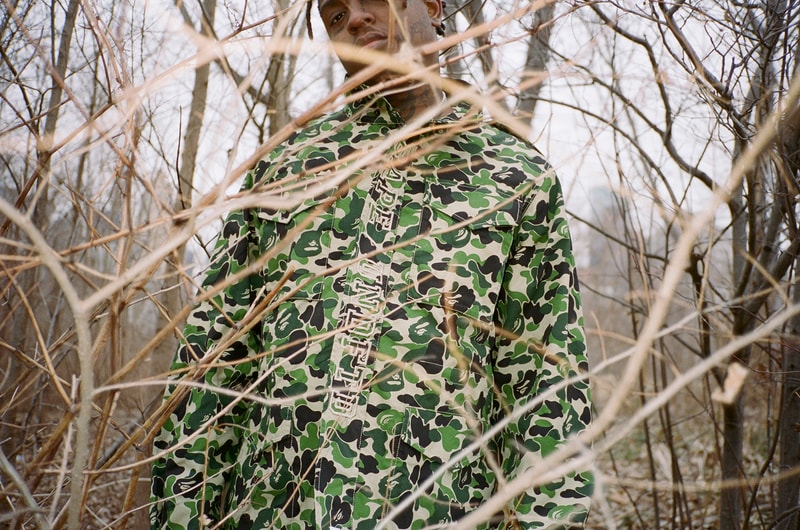 베이프 x 언디피티드 x 스키 마스크 더 슬럼프 갓 룩북 2018, bape undefeated ski mask the slump god lookbook