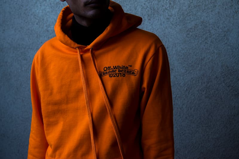 오프 화이트 x 크롬 하츠 후디 출시 2018 off white chrome hearts hoodie
