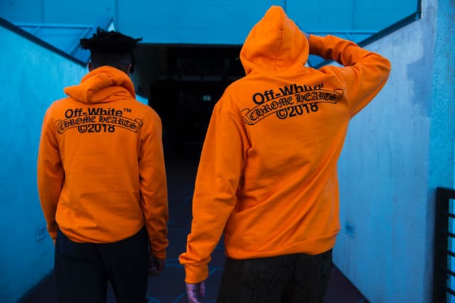 오프 화이트 x 크롬 하츠 후디 출시 2018 off white chrome hearts hoodie