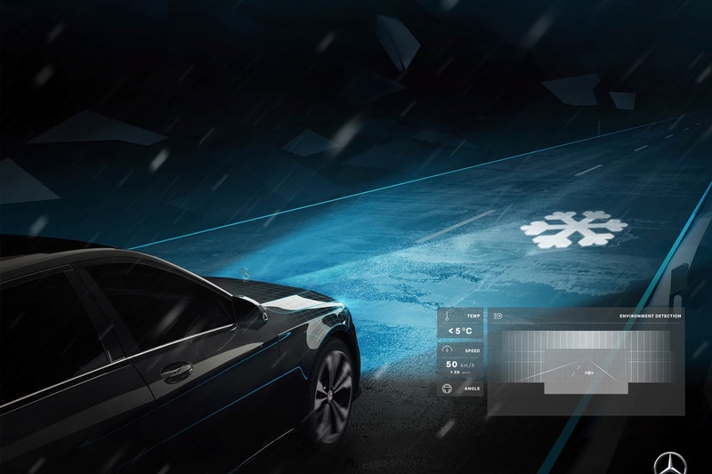 메르세데스-마이바흐 빔 프로젝트형 안전 헤드라이트 mercedes maybach digital light intelligent headlights 2018