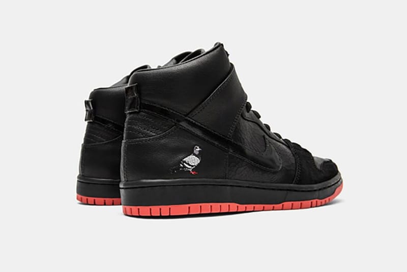 제프 스테이플이 공개한 나이키 SB 덩크 하이 '블랙 피죤'
