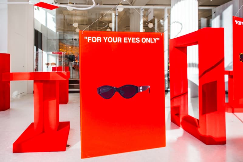 오프 화이트 선글라스 헛 팝업 셀프리지스 2018 off white sunglass hut pop up selfridges