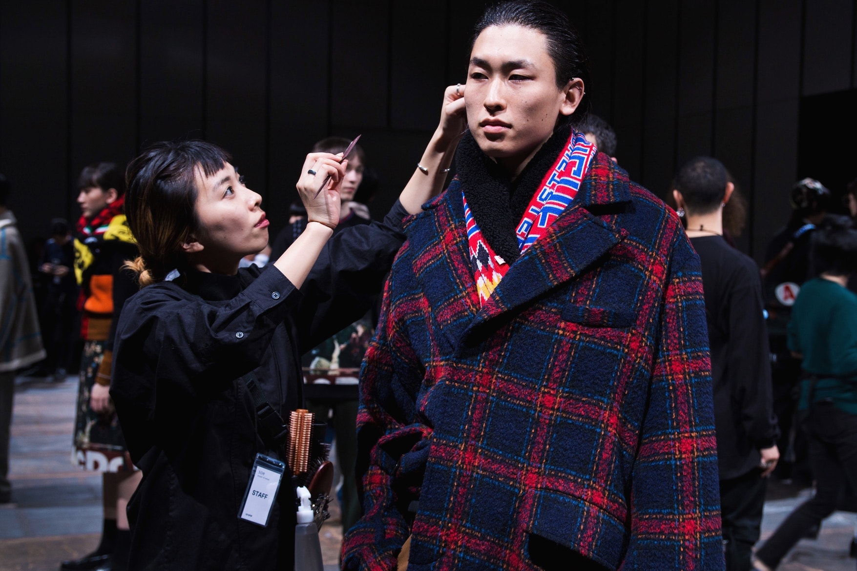 소이 2018 가을, 겨울 도쿄 패션위크 프레젠테이션 백스테이지 soe fall winter backstage tokyo fashion week