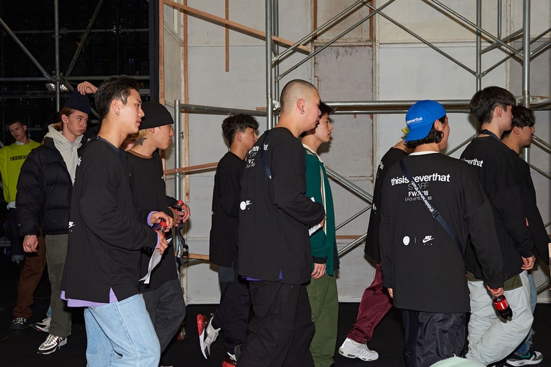 디스이즈네버댓 x SFDF 2018 가을, 겨울 쇼 백스테이지 현장 thisisneverthat seoul fashion week backstage fall winter samsung fashion design find