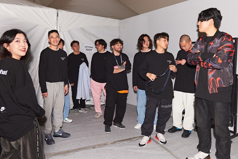 디스이즈네버댓 x SFDF 2018 가을, 겨울 쇼 백스테이지 현장 thisisneverthat seoul fashion week backstage fall winter samsung fashion design find