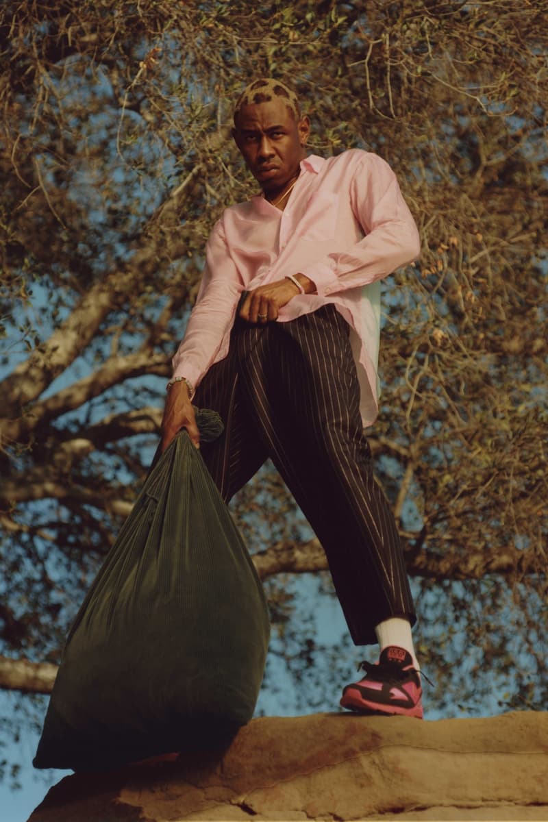 타일러 더 크리에이터 꼼데가르송 옴므 플러스 그라인드 매거진 화보 나이키 에어맥스 2018 tyler the creator comme des garcons homme plus grind nike air max