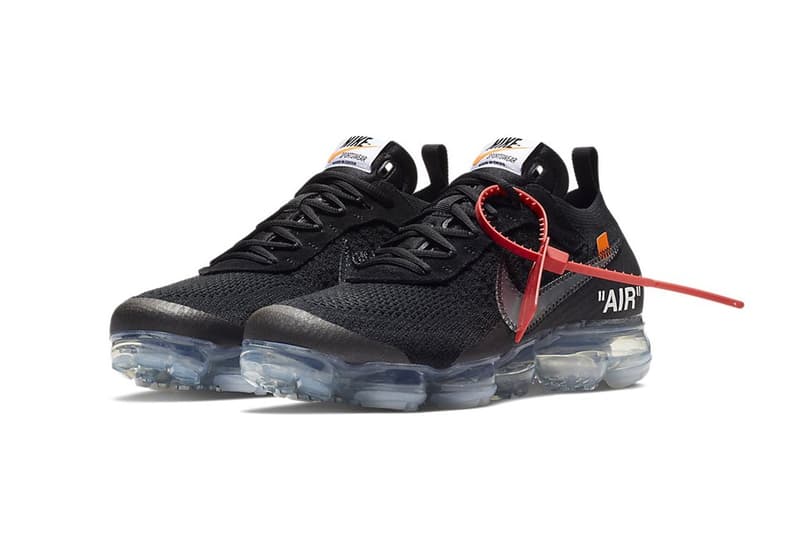 버질 아블로 x 나이키 베이퍼맥스 ‘블랙’ 발매 정보 2018 virgil abloh nike vapormax official release