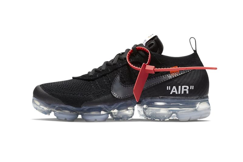버질 아블로 x 나이키 베이퍼맥스 ‘블랙’ 발매 정보 2018 virgil abloh nike vapormax official release