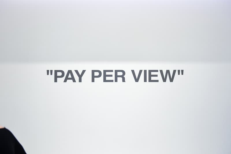 버질 아블로 'PAY PER VIEW' 개인전 2018, virgil abloh