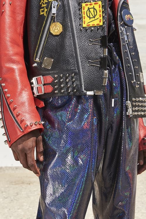 99퍼센트이즈 h. 로렌조 가죽 재킷 커스텀 2018 99percentis 99%is h lorenzo customized leather jacket