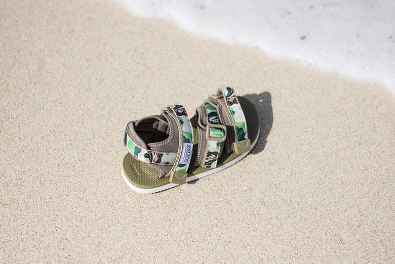 수이코크 x 베이프 카무 샌들 N.훌리우드 협업 bape a bathing ape suicoke camo sandals n hoolywood collaboration