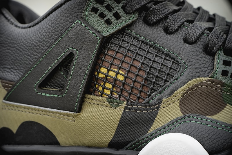 베이프 고어텍스로 에어 조던 4 커스텀 운동화 bape air jordan 4 gore tex custom bespokeind 2018