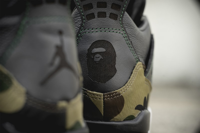 베이프 고어텍스로 에어 조던 4 커스텀 운동화 bape air jordan 4 gore tex custom bespokeind 2018
