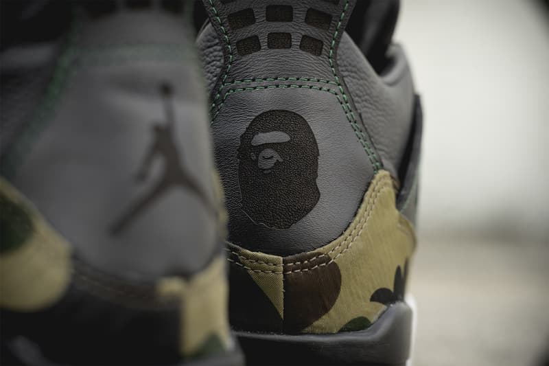 베이프 고어텍스로 에어 조던 4 커스텀 운동화 bape air jordan 4 gore tex custom bespokeind 2018