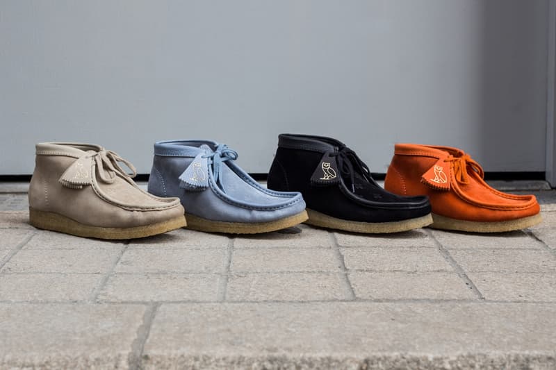 드레이크 OVO x 클락스 왈라비 drake ovo clarks wallabee closer look 2018