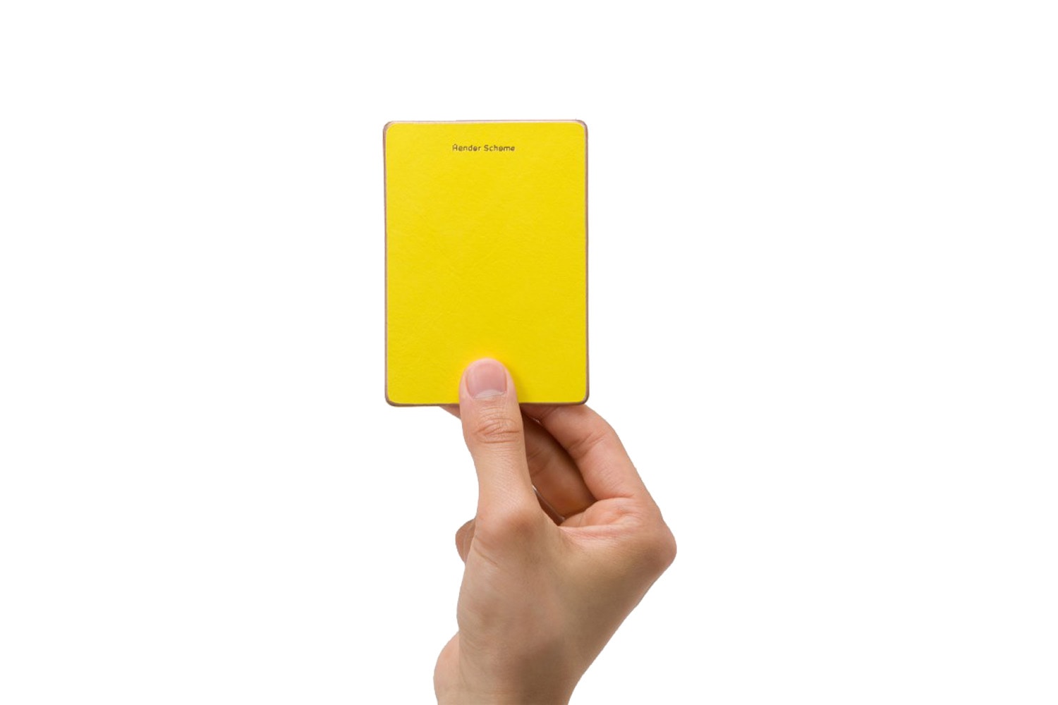 헨더 스킴 x <슈큐> 매거진 '옐로 & 레드 카드' 시리즈 2018 hender scheme shukyu magazine red yellow card accessories exhibition