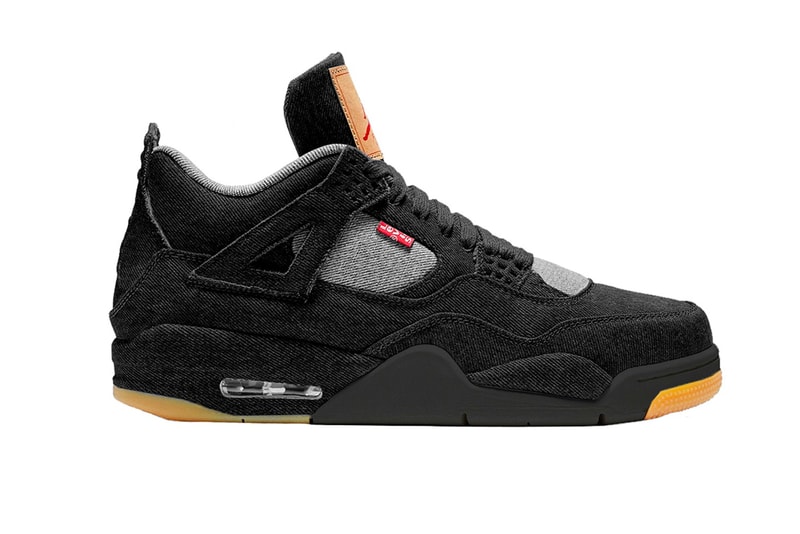 리바이스 x 에어 조던 4 검은색 색상 정보 2018 levis air jordan black