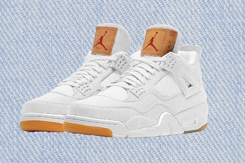 업데이트: 리바이스 x 에어 조던 4 검은색 & 흰색 색상 출시 정보