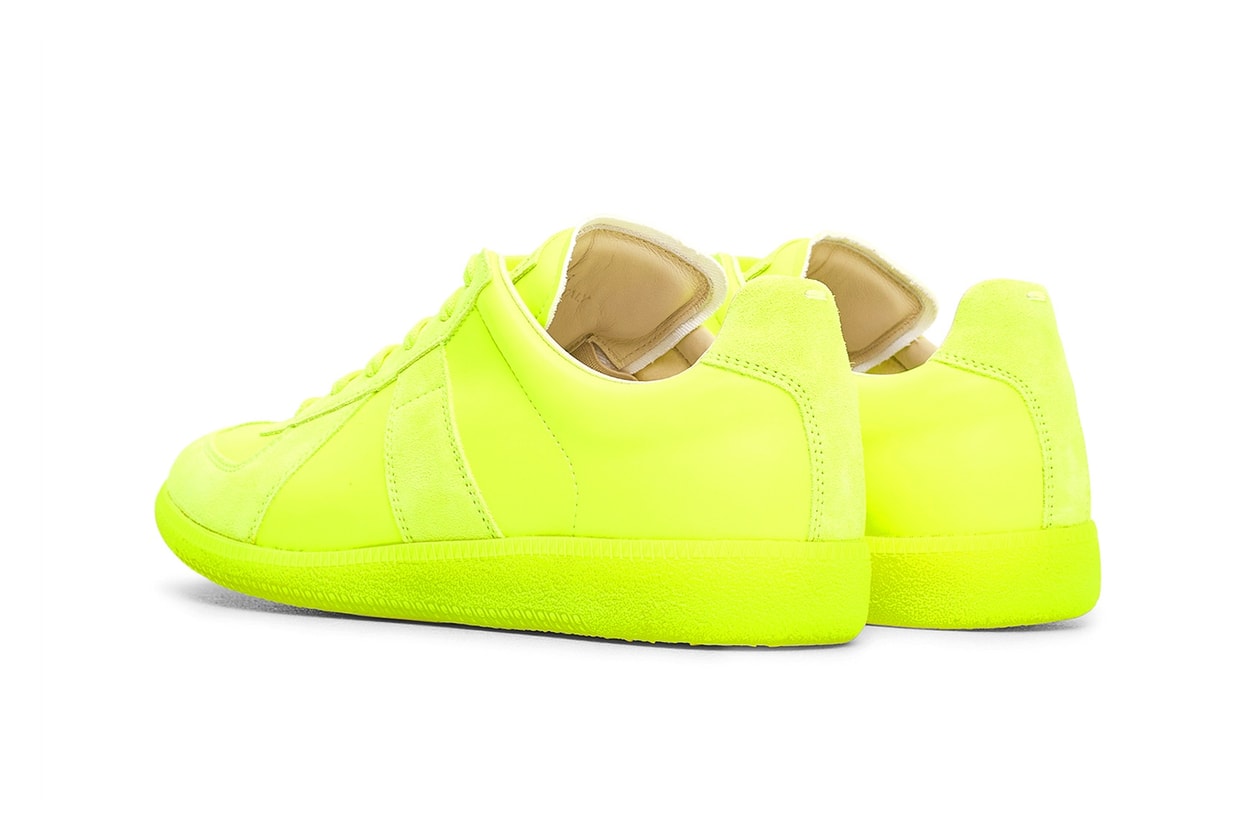 메종 마르지엘라 '형광' 레플리카 & 리복 클래식 레더 2.0 '야광' 2018 maison margiela neon yellow replica reebok classic leather glow in the dark