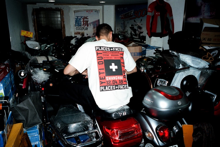 플레이시스 플러스 페이시스 x 예티 아웃 '상해 세션' 한정 티셔츠