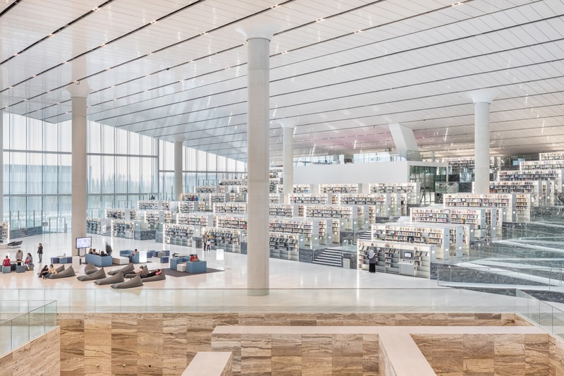 렘 콜하스 x OMA 설계 카타르 국립 중앙 도서관 개관 qatar national library rem koolhaas oma 2018