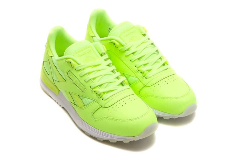 메종 마르지엘라 '형광' 레플리카 & 리복 클래식 레더 2.0 '야광' 2018 maison margiela neon yellow replica reebok classic leather glow in the dark