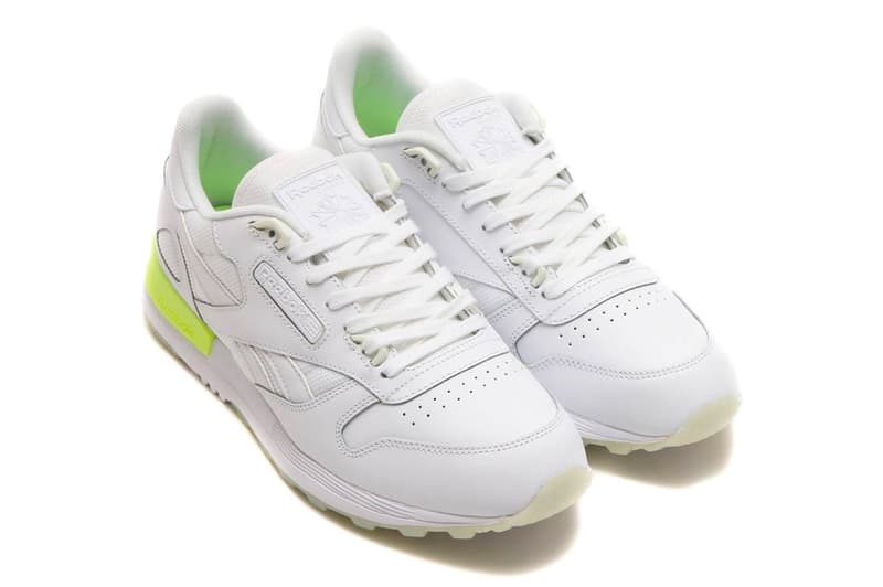 메종 마르지엘라 '형광' 레플리카 & 리복 클래식 레더 2.0 '야광' 2018 maison margiela neon yellow replica reebok classic leather glow in the dark