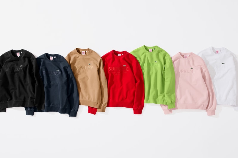 슈프림 x 라코스테 2018 봄 협업 룩북 & 제품 사진 supreme lacoste spring