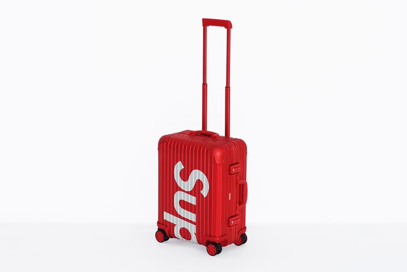 슈프림 x 리모와 캐리어 봄 토파즈 멀티휠 공식 사진 2018 supreme rimowa spring luggage official photos topas multiwheel