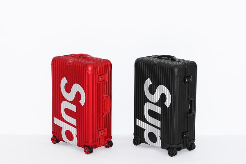 슈프림 x 리모와 캐리어 봄 토파즈 멀티휠 공식 사진 2018 supreme rimowa spring luggage official photos topas multiwheel