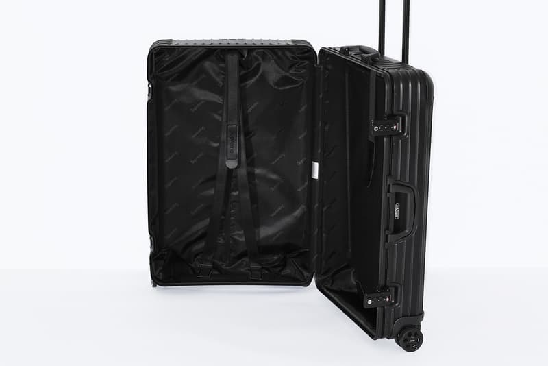 슈프림 x 리모와 캐리어 봄 토파즈 멀티휠 공식 사진 2018 supreme rimowa spring luggage official photos topas multiwheel