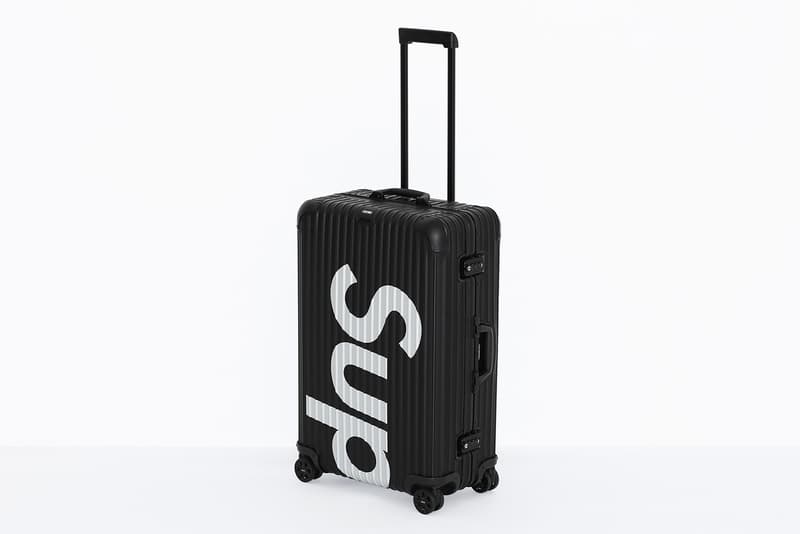 슈프림 x 리모와 캐리어 봄 토파즈 멀티휠 공식 사진 2018 supreme rimowa spring luggage official photos topas multiwheel