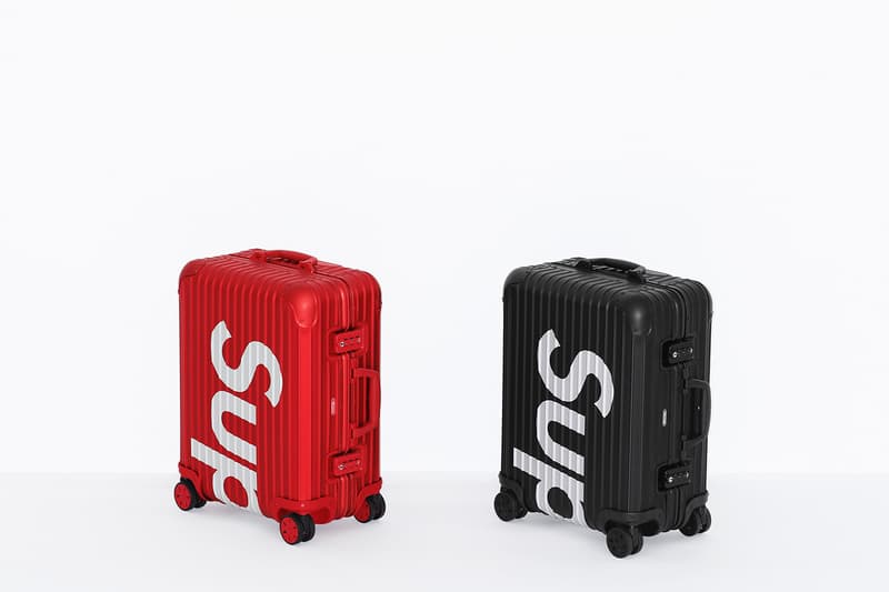 슈프림 x 리모와 캐리어 봄 토파즈 멀티휠 공식 사진 2018 supreme rimowa spring luggage official photos topas multiwheel