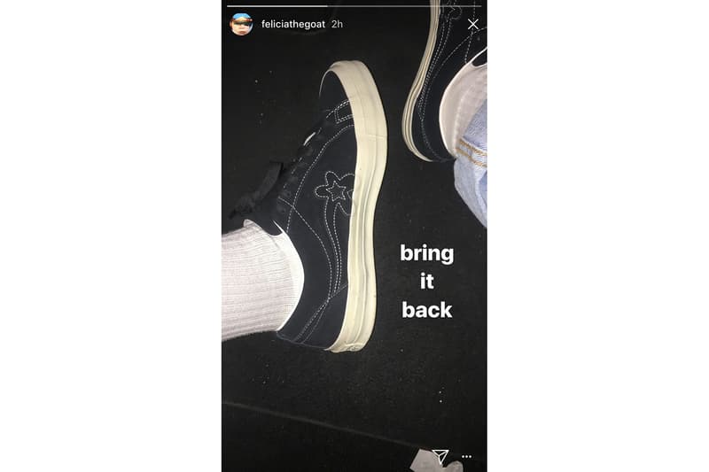 타일러, 더 크리에이터, 검은색 골프 르 플레르 컨버스 유출 2018 tyler the creator golf le fleur converse black leak