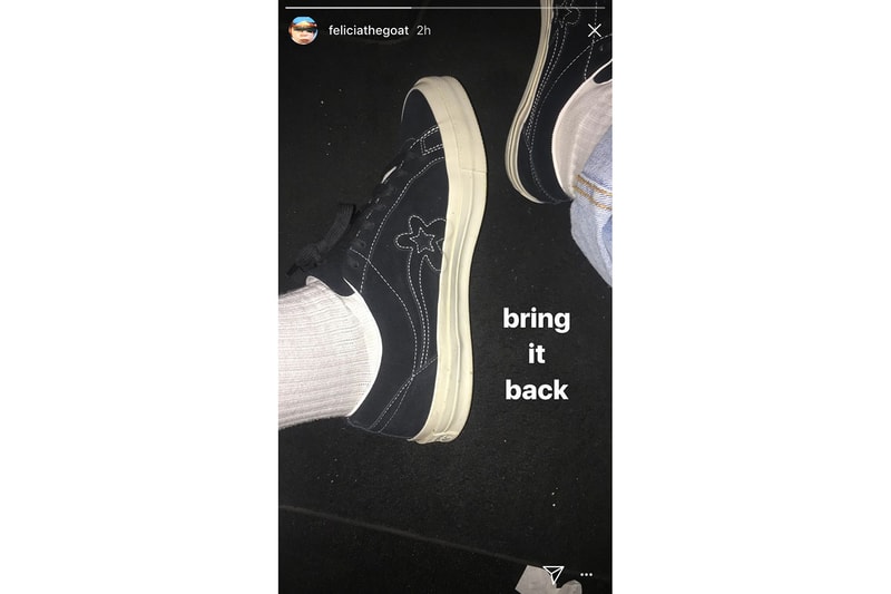 타일러, 더 크리에이터, 검은색 골프 르 플레르 컨버스 유출 2018 tyler the creator golf le fleur converse black leak