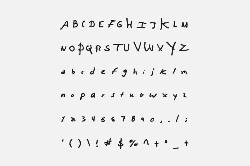 존 레논, 데이비드 보위, 커트 코베인, 레너드 코헨, 세르지 갱스부르, 친필 편지 송라이터 폰트 typefaces songwriter fonts david bowie kurt cobain john lennon leonard cohen serge gainsbourg 2018