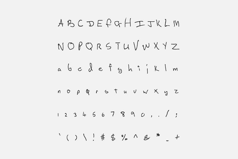 존 레논, 데이비드 보위, 커트 코베인, 레너드 코헨, 세르지 갱스부르, 친필 편지 송라이터 폰트 typefaces songwriter fonts david bowie kurt cobain john lennon leonard cohen serge gainsbourg 2018